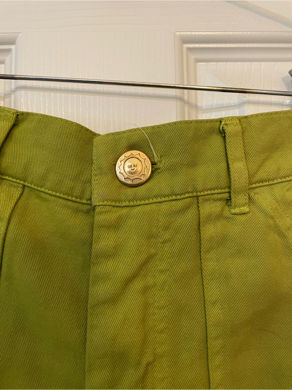 Big Bud Press Work Shorts in Lime Green Size Small - Picture 3 of 5